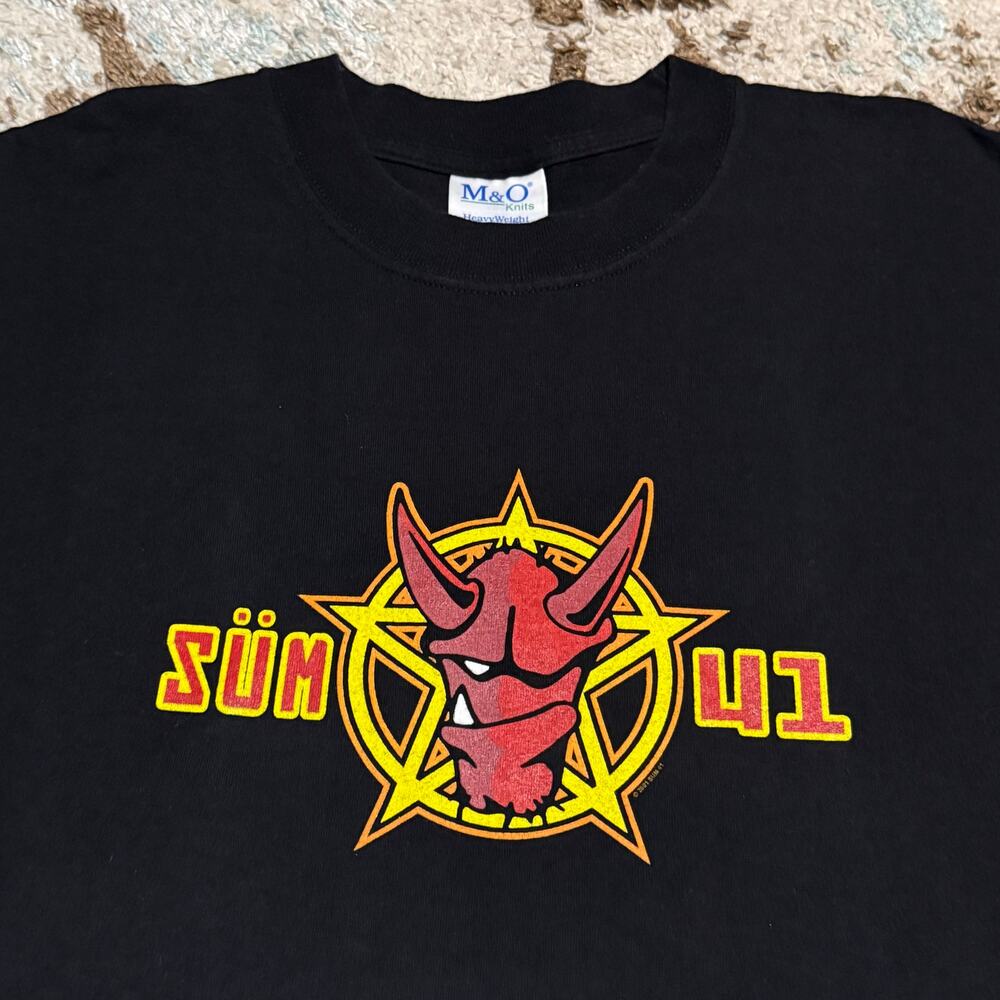 Vintage 2001 Sum 41 Devil Shirt Size XL Pop Punk Blink 182 Green Day Band Tee